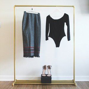 Black/White Pencil Skirt